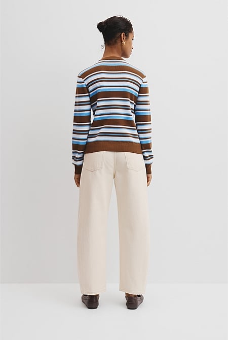 Stripe Knit Cardigan