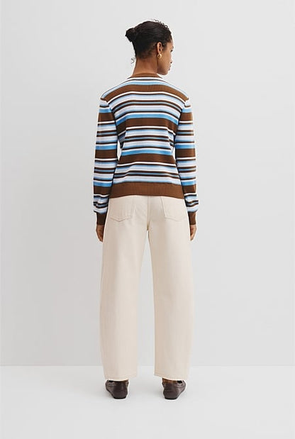 Stripe Knit Cardigan