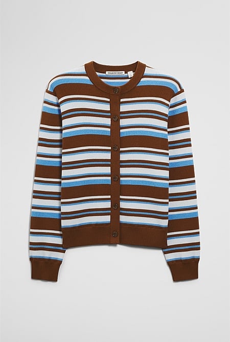 Stripe Knit Cardigan