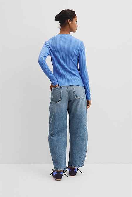Long Sleeve Rib Top