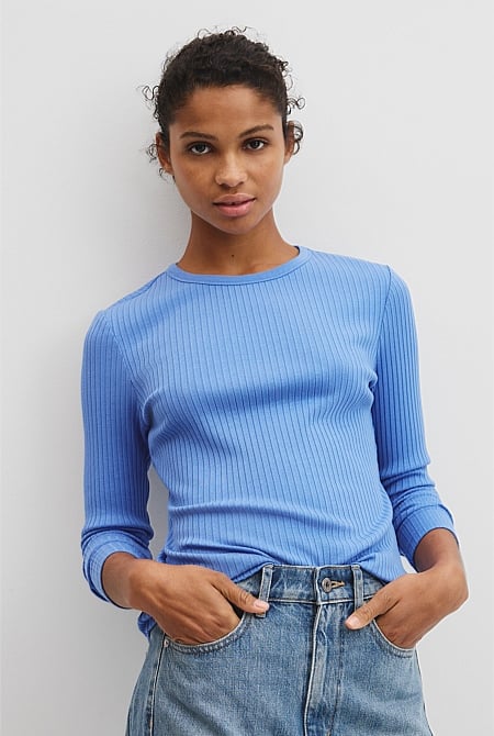 Long Sleeve Rib Top