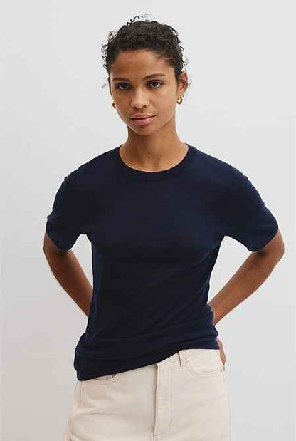 Merino Short Sleeve Knit T-Shirt