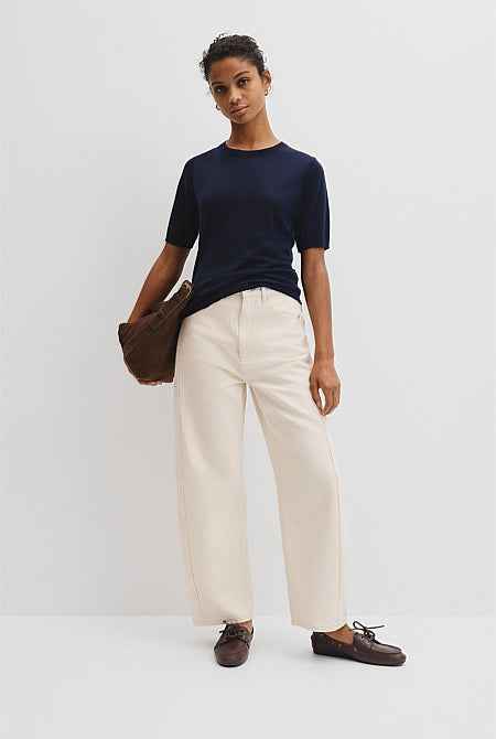 Merino Short Sleeve Knit T-Shirt