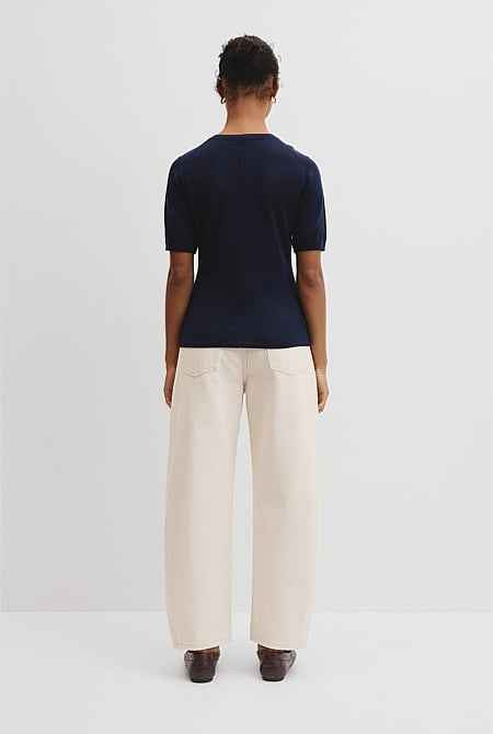 Merino Short Sleeve Knit T-Shirt