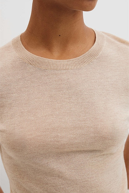 Merino Short Sleeve Knit T-Shirt