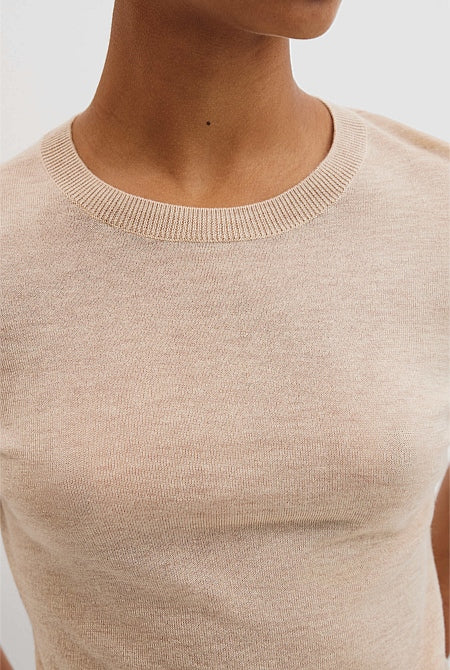 Short Sleeve Knit Tee