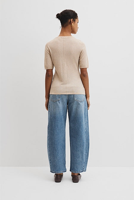 Merino Short Sleeve Knit T-Shirt