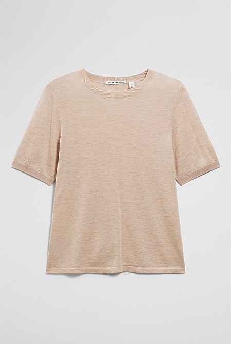Merino Short Sleeve Knit T-Shirt