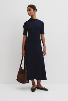 Trim Detail Knit Dress