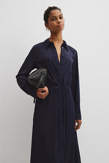 Pinstripe Shirt Dress