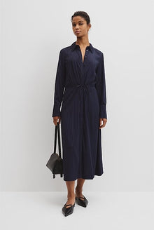 Pinstripe Shirt Dress