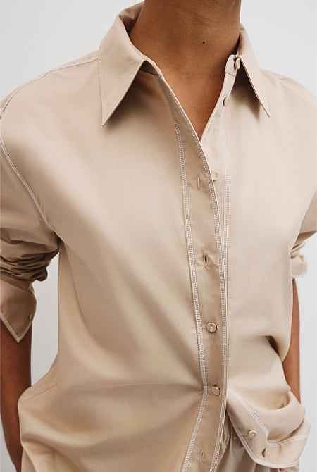 Contrast Stitch Shirt