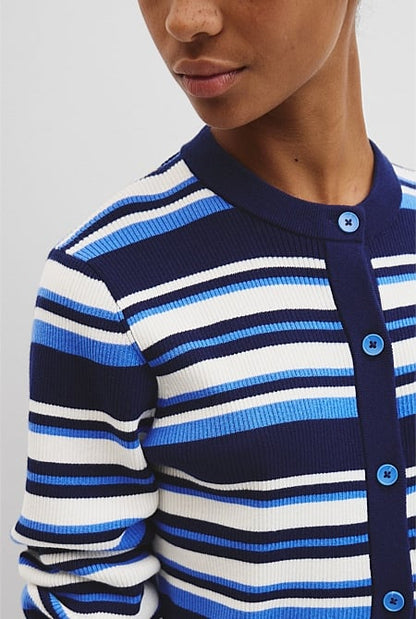 Stripe Knit Cardigan