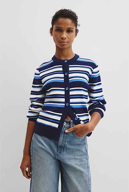 Stripe Knit Cardigan