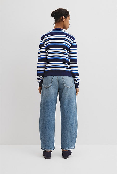 Stripe Knit Cardigan