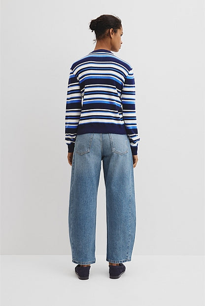 Stripe Knit Cardigan