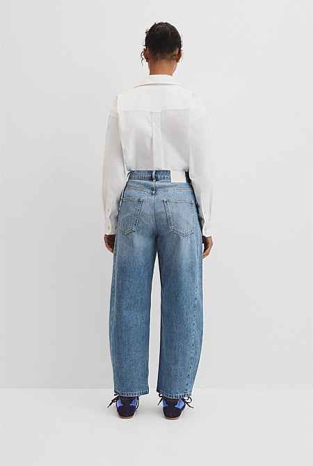 High Rise Barrel Jean