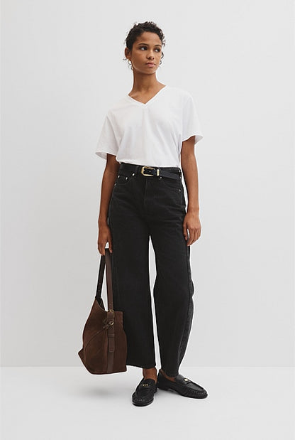 Australian Cotton V-Neck Neck T-Shirt