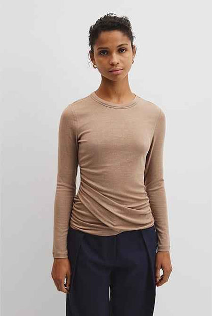 Jersey Wrap Top