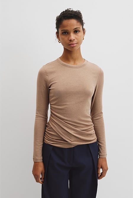 Jersey Wrap Top