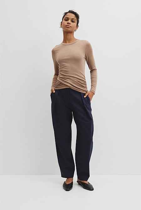 Jersey Wrap Top