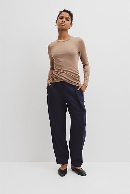 Jersey Wrap Top