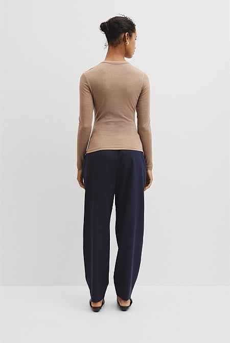 Jersey Wrap Top