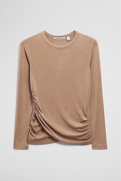 Jersey Wrap Top