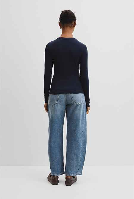 Jersey Wrap Top