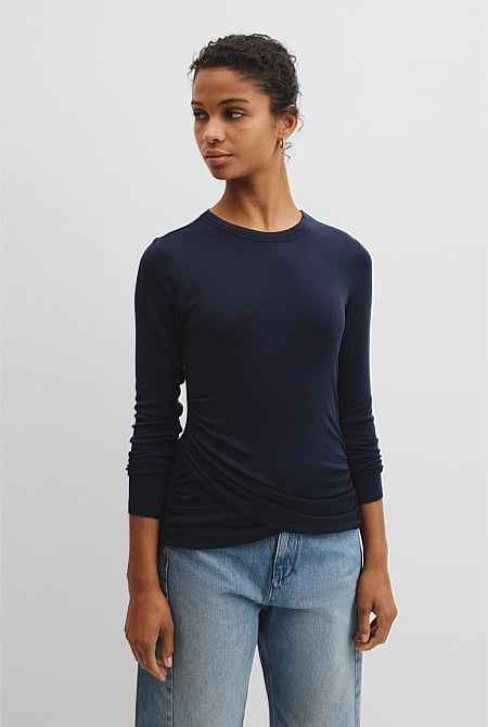 Jersey Wrap Top