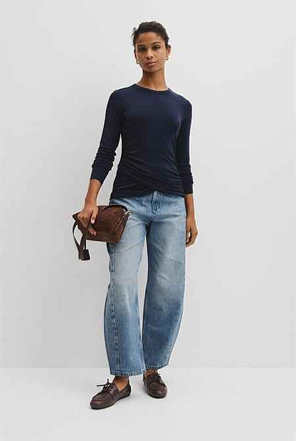 Jersey Wrap Top