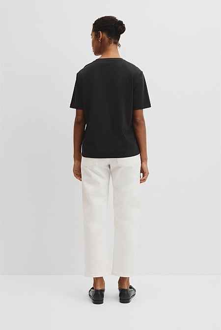 Australian Cotton V-Neck Neck T-Shirt