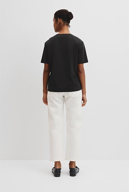 Australian Cotton V-Neck Neck T-Shirt