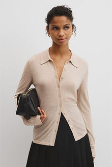 Merino Long Sleeve Knit Shirt