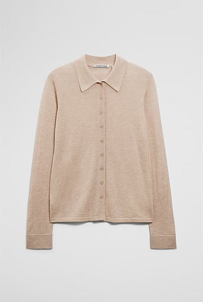 Merino Long Sleeve Knit Shirt