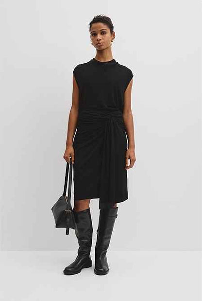 Twist Crepe Skirt