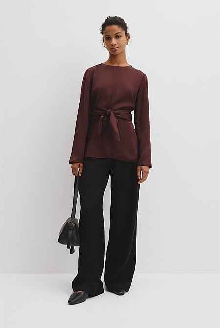 Twist Long Sleeve Blouse