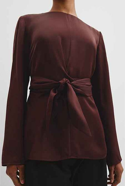 Twist Long Sleeve Blouse