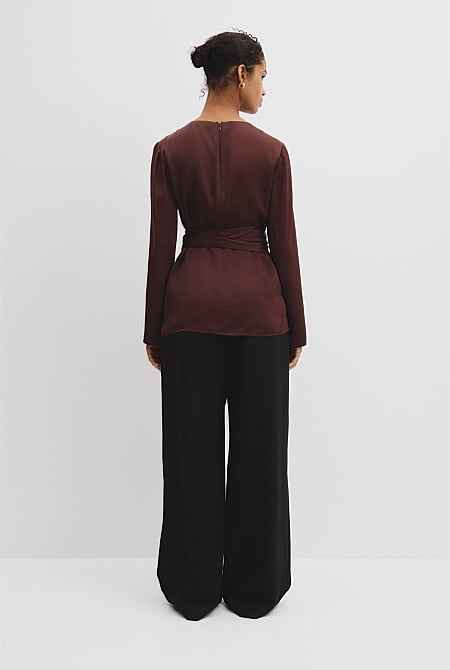 Twist Long Sleeve Blouse