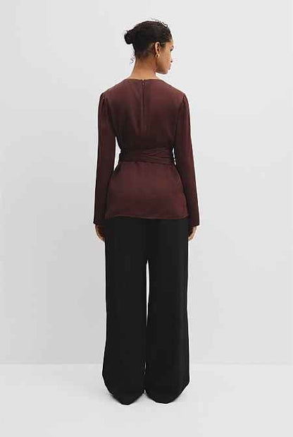Twist Long Sleeve Blouse