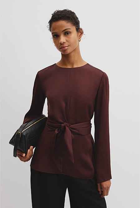 Twist Long Sleeve Blouse
