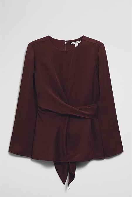 Twist Long Sleeve Blouse