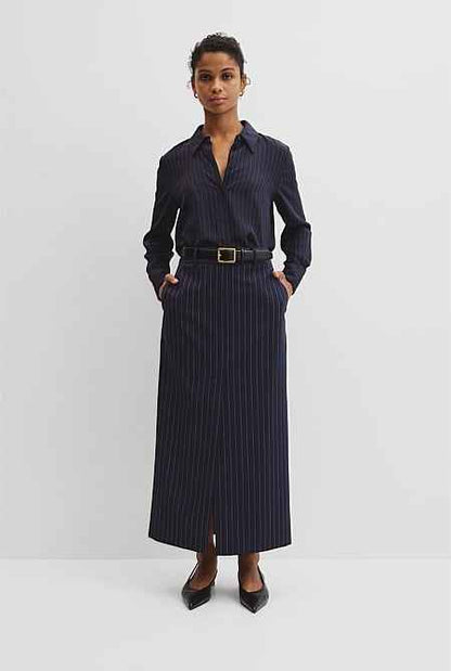 Silk Pinstripe Shirt