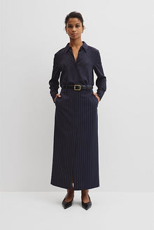 Silk Pinstripe Shirt