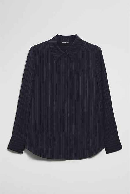 Silk Pinstripe Shirt