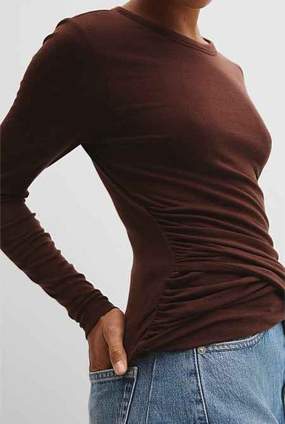 Jersey Wrap Top