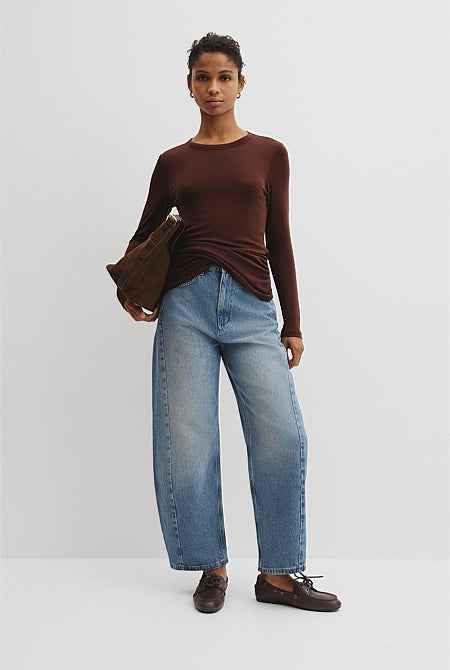 Jersey Wrap Top