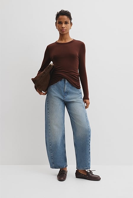 Jersey Wrap Top