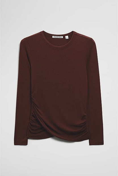 Jersey Wrap Top