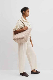 Stripe Knit Shopper